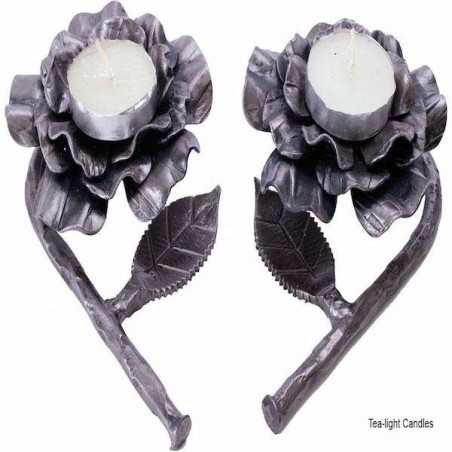 Heart Rose Candlesticks made from Rockets by Yaron | Candle Holders |