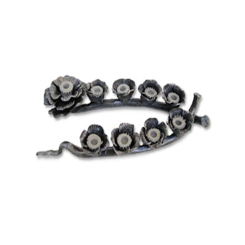 Rose Patch Menorah made from Rockets by Yaron Bob | Hanukkah | Judaica