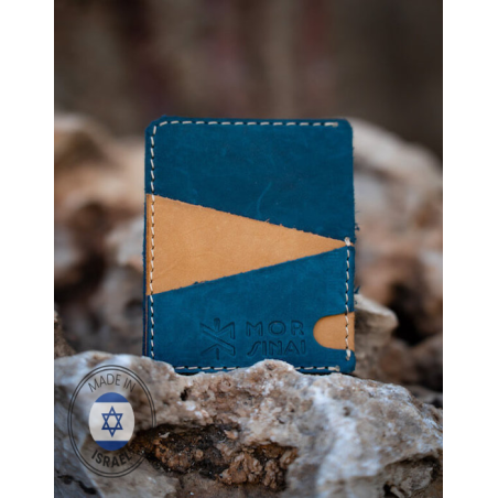 Real Leather Card Wallet by Israeli artists | All Judaica | Judaica