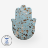 Israeli Seashell Terrazzo Hamsa by Israeli artists | All Judaica | Jud