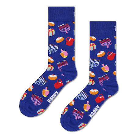 Happy Socks Adult Hanukkah Sock | Apparel | Judaica