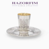 Buket Chosson Set Silver-Plated | Kiddush Cups | Judaica