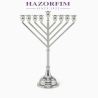 Chabad Menorah 770 Silver-Plated | Hanukkah | Judaica