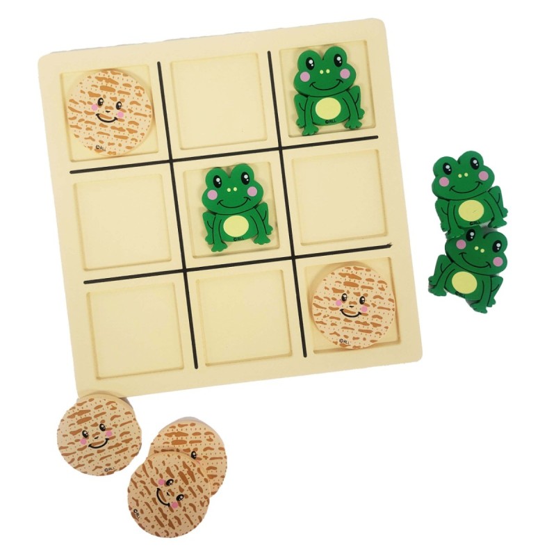 Tic-Tac-Toad Wood Game | Passover | Judaica