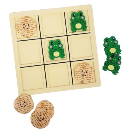 Tic-Tac-Toad Wood Game | Passover | Judaica