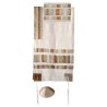 Raw Silk Applique Striped Tallit Set By Yair Emanu | Tallit/Tallis | J