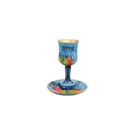 Tambourines Wooden Miriam's Cup | Passover | Judaica