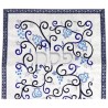 Indigo Pomegranate and Grapes Matzah Cover | Passover | Judaica