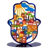 Sun Over Jerusalem Hamsa Stand | All Judaica | Judaica
