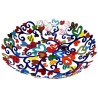 Hearts Laser Cut Hand Painted Bowl | Home Goods | Judaica