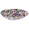 Hearts Laser Cut Hand Painted Bowl | Home Goods | Judaica