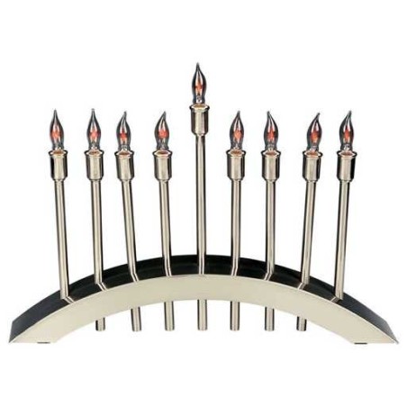 Modern Electric Arch Menorah | Hanukkah | Judaica
