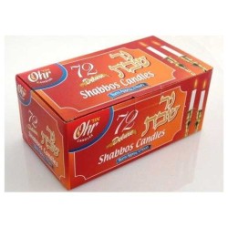 Deluxe Shabbat Candles - Set of 72- 4 hour | Shabbat Candles & Oil | J