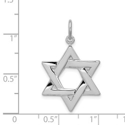 Sterling Silver Die-Struck Star of David Pendant | Jewelry | Judaica