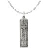 Sterling Silver Antiqued Mezuzah Pendant | Jewelry | Judaica