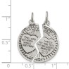 2-Piece Antique Sterling Silver Mizpah Coin Pendan | Jewelry | Judaica