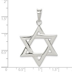 Sterling Silver Classic Star of David Pendant | Jewelry | Judaica