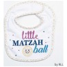 Little Matzah Ball Embroidered Passover Bib | Passover | Judaica