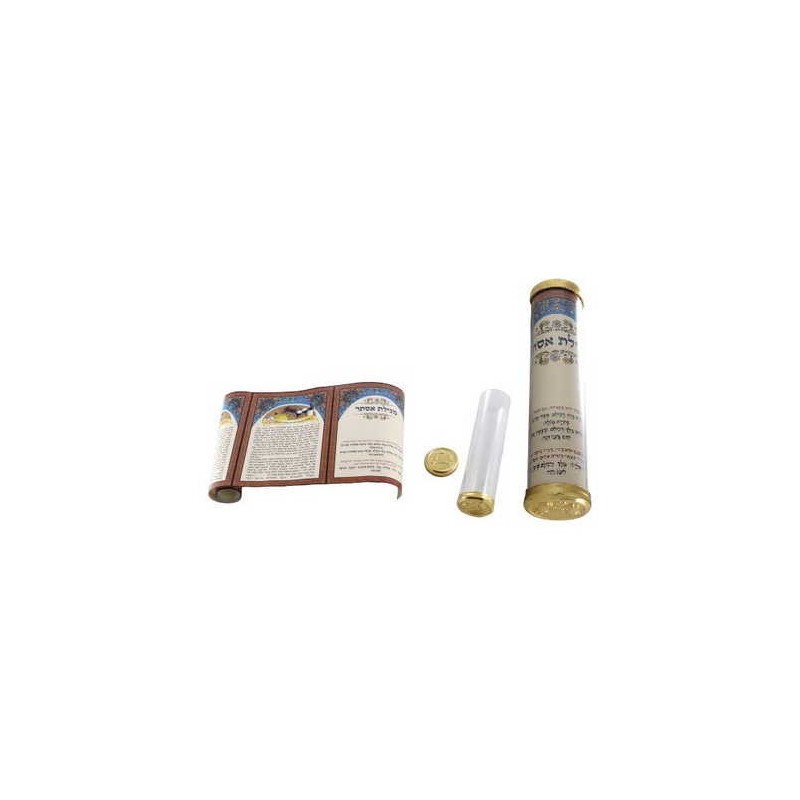 Childrens' Megillah Esther Scroll With Acrylic Hol | Purim | Judaica