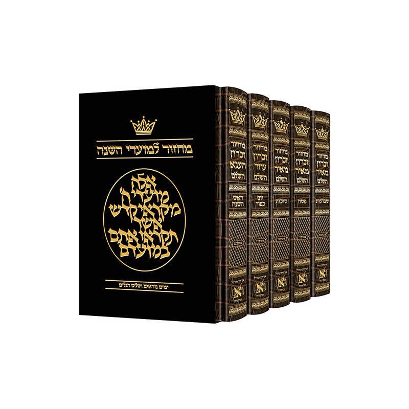 Machzor Hebrew Only Ashkenaz - 5 Volume Set - Hebr | Books | Judaica