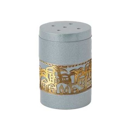 Silver Salt Shaker With Gold Jerusalem Overlay By  | Home Goods | Juda
