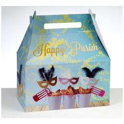 Large Purim Gift Box - Masks | Gifts | Judaica