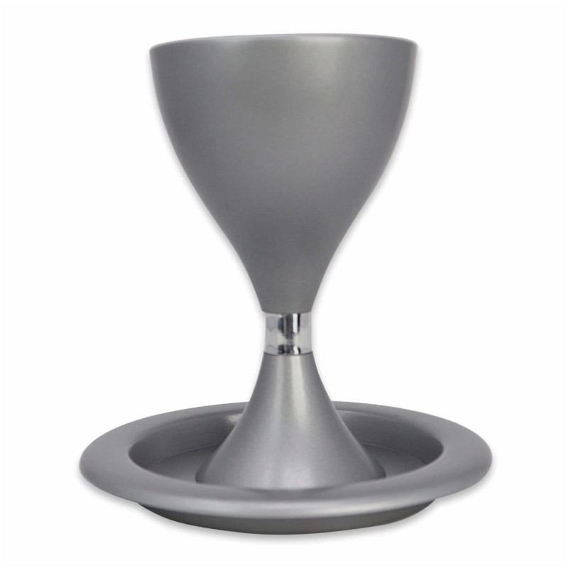 Silver Anodized Aluminum Kiddush Cup By Yair Emanu | Kiddush Cups | Ju