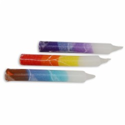 White Mixed Shabbat Candle 12 Pack By Safed Candle | Artists and Desig