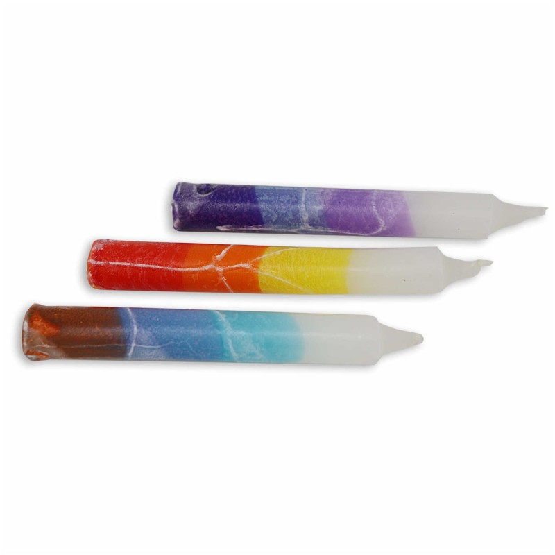 White Mixed Shabbat Candle 12 Pack By Safed Candle | Artists and Desig