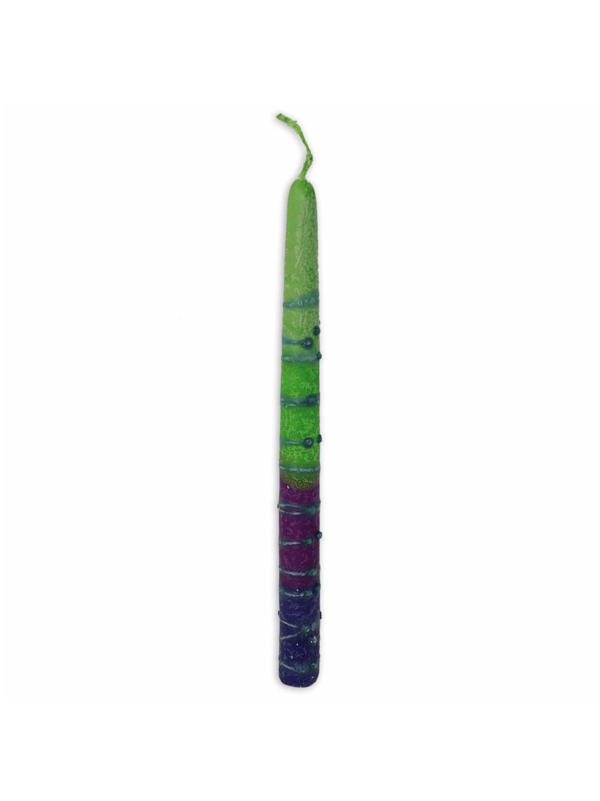 Sunrise Taper Candles - 10 - Green | Artists and Designers | Judaica