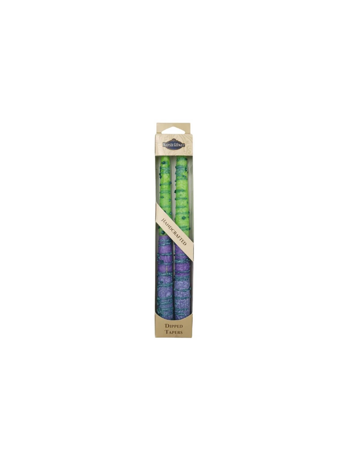 Sunrise Taper Candles - 10 - Green | Artists and Designers | Judaica