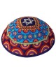 Multicolor Star of David Circles Kippah By Yair Em | Kippahs | Judaica