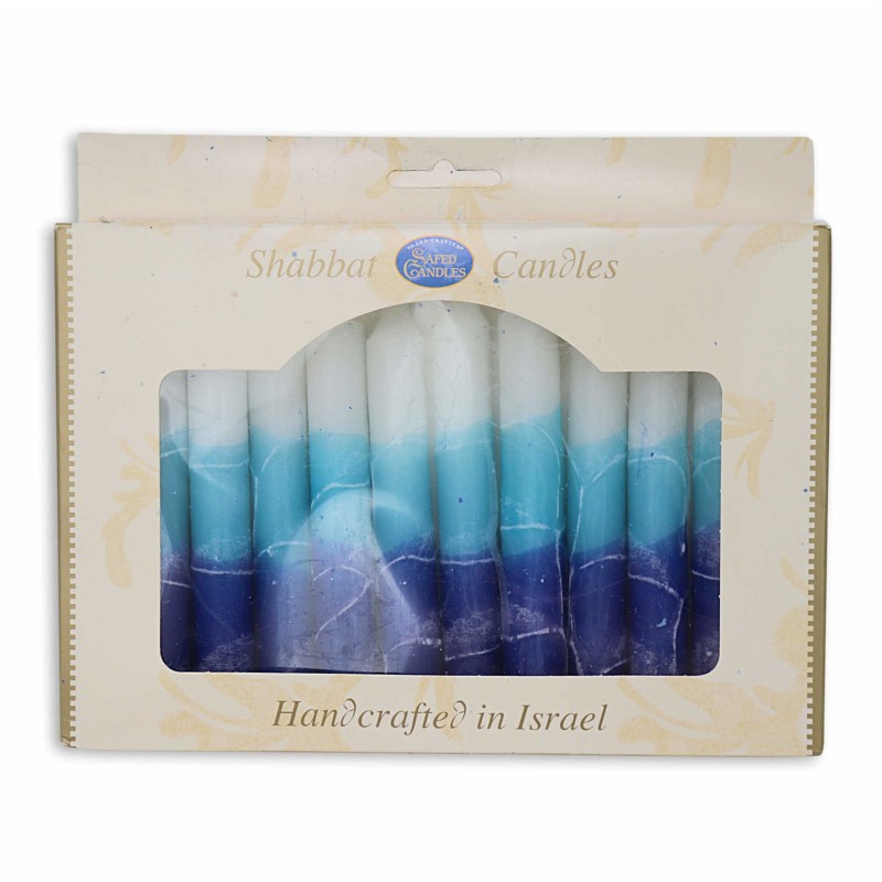 Tri-Color Shabbat Candles | Artists and Designers | Judaica