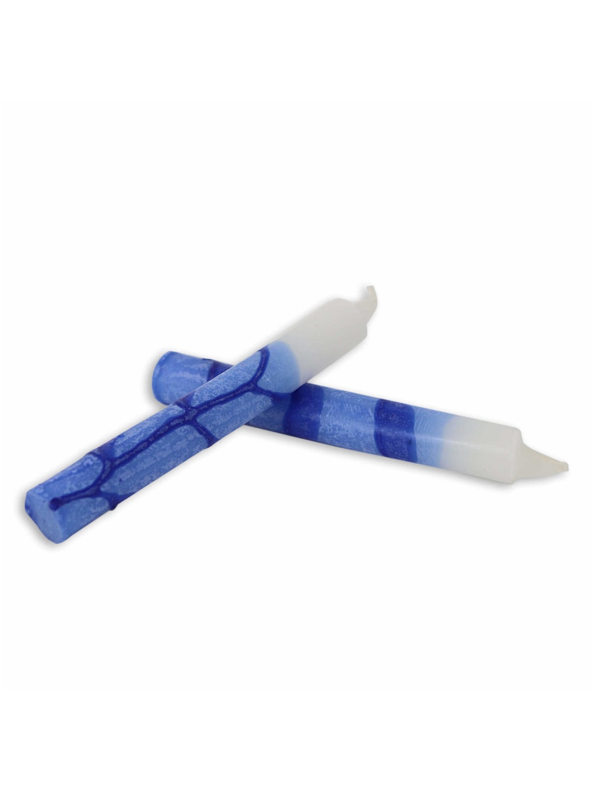 Blue Tree Style Shabbat Candle 12 Pack By Safed Ca | Artists and Desig