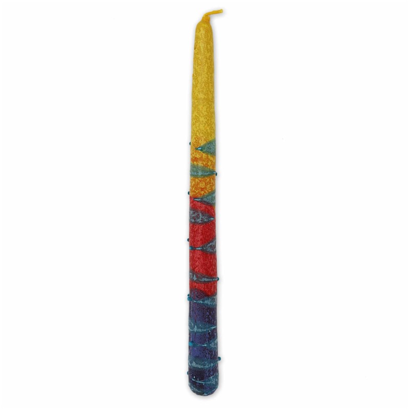 Rainbow Taper Candles - 10 - Orange | Artists and Designers | Judaica