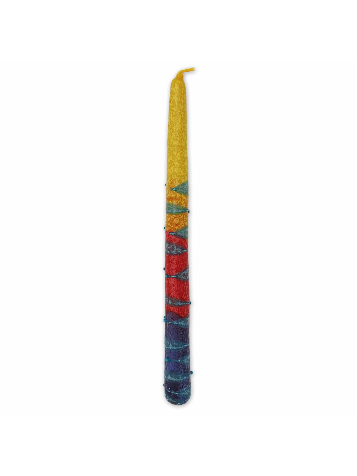 Rainbow Taper Candles - 10 - Orange | Artists and Designers | Judaica