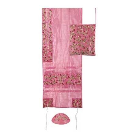 Pink Enchanted Garden Tallit Set | Tallit/Tallis | Judaica