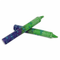 Green Sunrise Shabbat Candle 12 Pack By Safed Cand | Artists and Desig