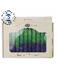 Green Sunrise Shabbat Candle 12 Pack By Safed Cand | Artists and Desig