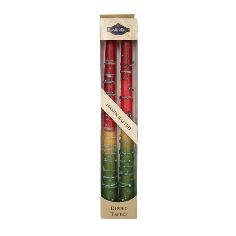 Bougies coniques arc-en-ciel - 10 - Marron | Artistes et designers | Judaïca