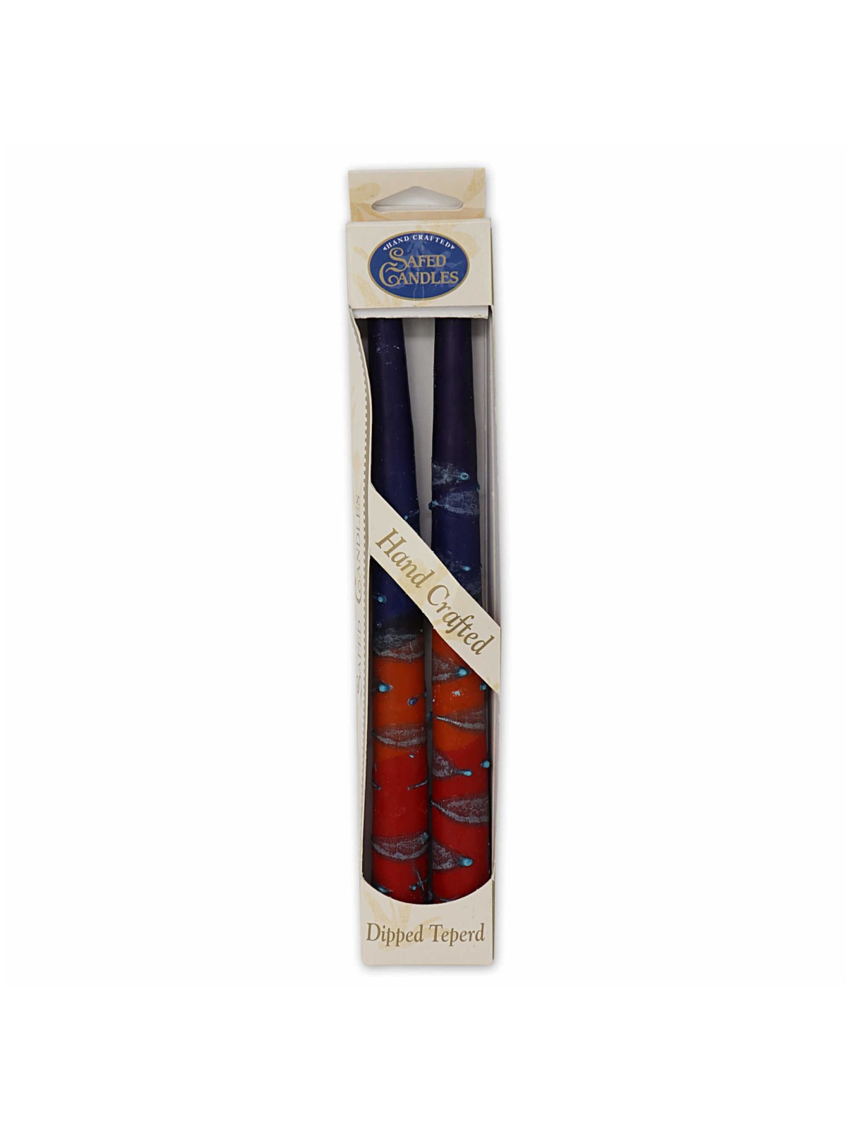 Rainbow Taper Candles - 10 - Blue | Artists and Designers | Judaica
