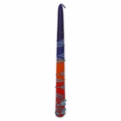 Rainbow Taper Candles - 10 - Blue | Artists and Designers | Judaica