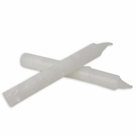 Israeli Hand Crafted Snow White Shabbat Candles | Artists and Designer