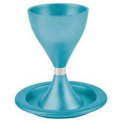 Turquoise Anodized Aluminum Kiddush Cup By Yair Em | Kiddush Cups | Ju
