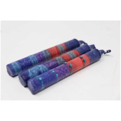 Red Sunrise Shabbat Candle 12 Pack By Safed Candle | Artists and Desig