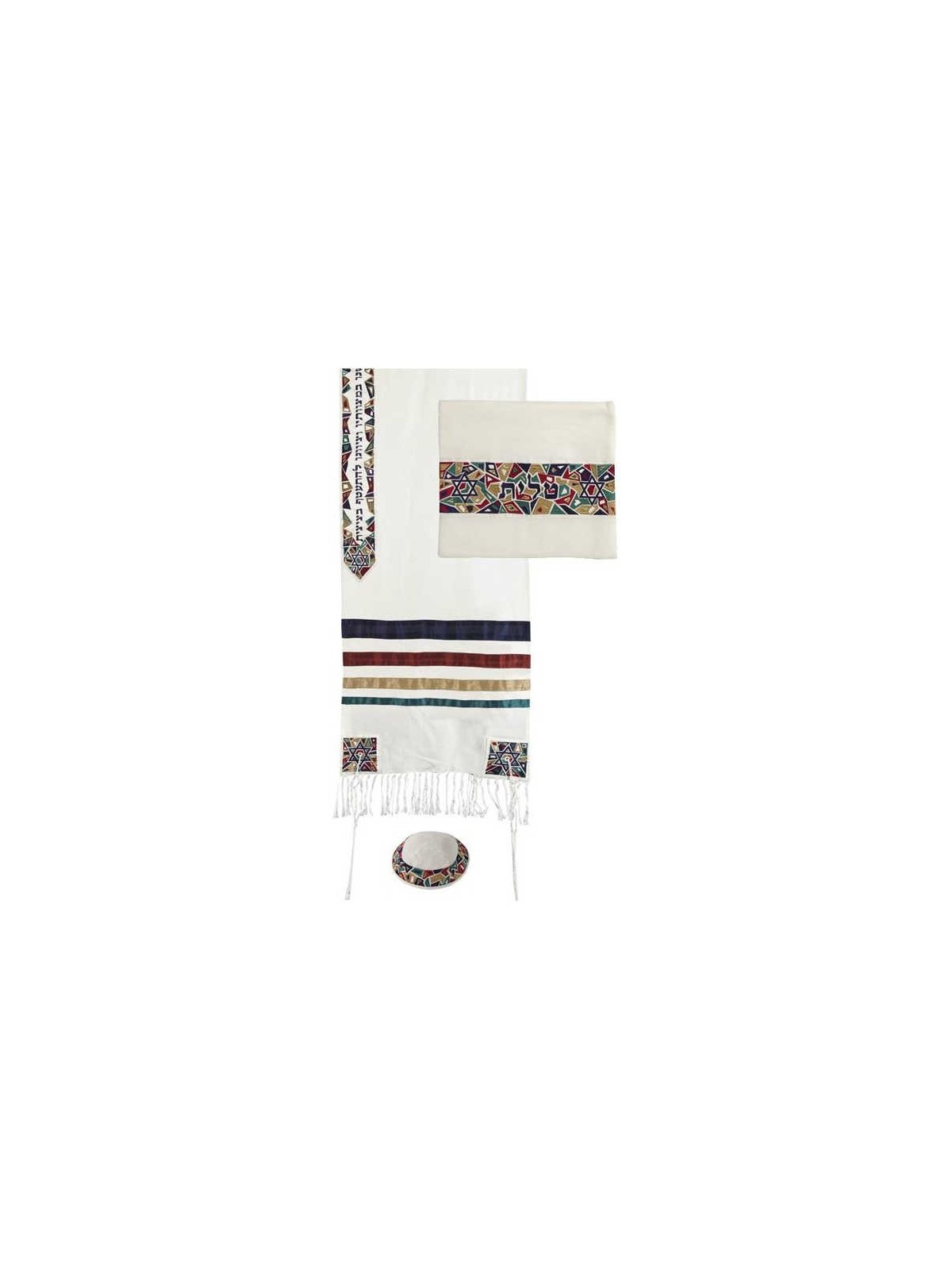 Geometric Magen David Tallit Set By Yair Emanuel 2 | Tallit/Tallis | J