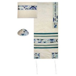 Rainbow Star of David Tallit Set By Yair Emanuel | Tallit/Tallis | Jud