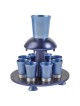 Blue Anodized Aluminum Kiddush Fountain | Kiddush Cups | Judaica