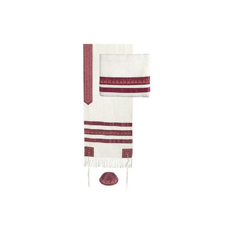 Date Palms Embroidered Tallit Set By Yair Emanuel | Tallit/Tallis | Ju