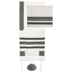 Date Palms Embroidered Tallit Set By Yair Emanuel | Tallit/Tallis | Ju
